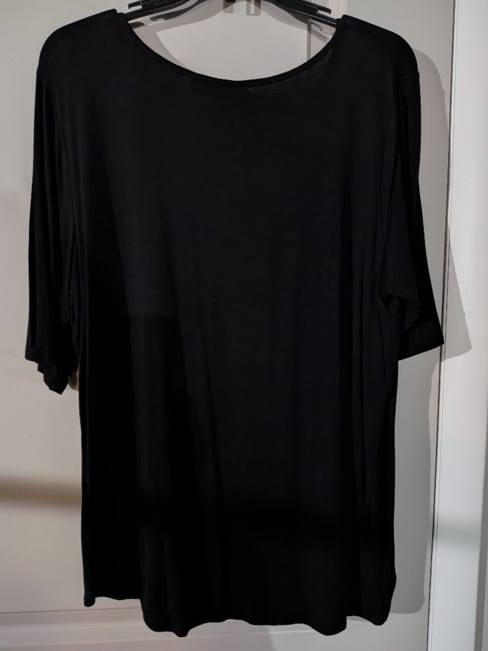 Women's Apt 9 Short Sleeve Tunic Black XL